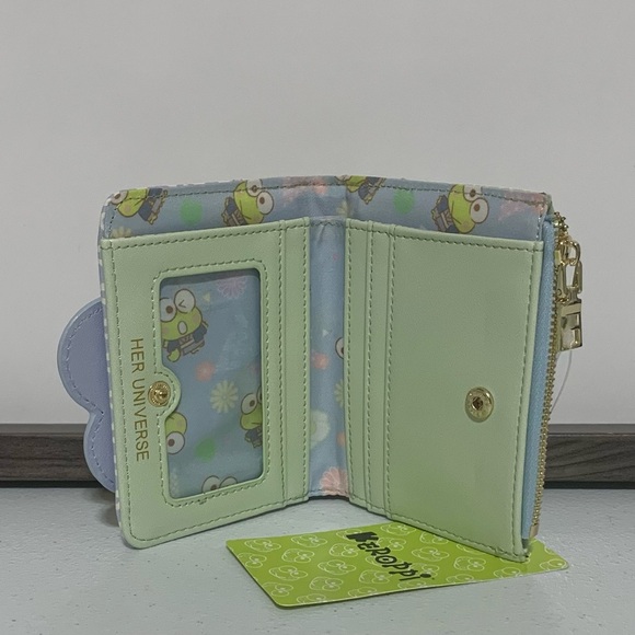 Her Universe Keroppi Wagara Kimono Mini Backpack & Mini Wallet-New - Picture 7 of 13